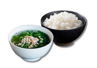 Cơm Canh cải thịt bằm